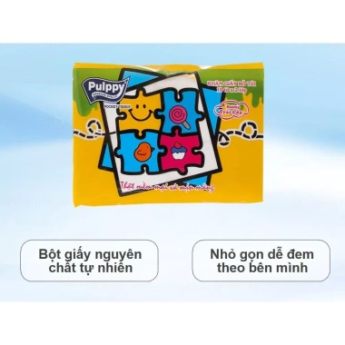 Combo 10 Lốc Khăn Giấy Bỏ Túi Pulppy Hương Trái Cây 1 Lốc 6 Gói Nhỏ Gọn, Mềm, Siêu Thấm Hút, Giá 60.000₫
