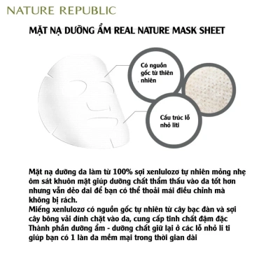 Combo 10 Mặt Nạ Giấy Nature Republic Real Nature Tea Tree 23ml - Cấp Ẩm, Giảm Mụn, Se Khít Lỗ Chân Lông - Giá 171.500₫