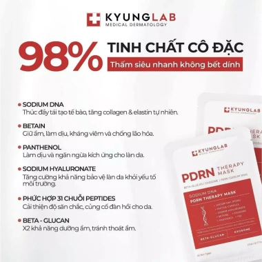 Combo 10 Mặt Nạ KyungLab PDRN Therapy Cấp Ẩm Sâu, Phục Hồi, Tái Tạo Da, Chống Lão Hóa – Giá 171.600 VND