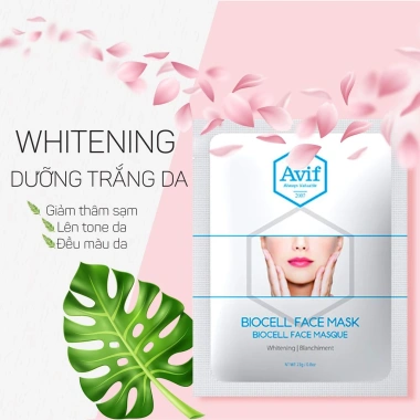 Combo 10 Mặt Nạ Sinh Học Avif Biocell Dưỡng Trắng Da Giá chỉ 255.000₫ 3