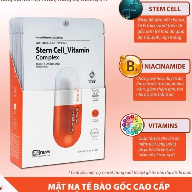 Combo 10 Mặt Nạ Tái Tạo Tế Bào Gốc Trắng Da BENEW Stem Cell Vitamin Hàn Quốc 26ml Giá 89.000₫ 2 Combo 10 Mặt Nạ Tái Tạo Tế Bào Gốc Trắng Da BENEW Stem Cell Vitamin Hàn Quốc 26ml Giá 89.000₫ 2
