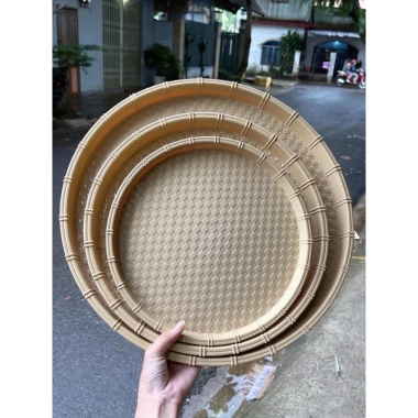 Combo 10 mẹt bún giả mây tre đan đa size 28-34-42-52cm - đựng bún, đậu, đồ ăn vặt, mẹt gà - Nhựa Song Long 8 Combo 10 mẹt bún giả mây tre đan đa size 28-34-42-52cm - đựng bún, đậu, đồ ăn vặt, mẹt gà - Nhựa Song Long 8