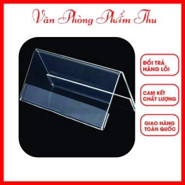 Combo 10 Mica 5.5x9cm 2 Mặt Gài Menu - Quảng Cáo, Thông Tin, Chức Danh - Giá 115k - Văn Phòng Thu