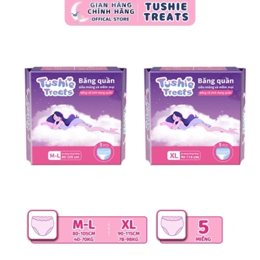 Combo 10 miếng băng vệ sinh quần Tushie Treats M-2XL mềm mịn không cộm không lộ viền 9 Combo 10 miếng băng vệ sinh quần Tushie Treats M-2XL mềm mịn không cộm không lộ viền 9