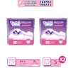 Combo 10 miếng băng vệ sinh quần Tushie Treats M-2XL mềm mịn không cộm không lộ viền 10