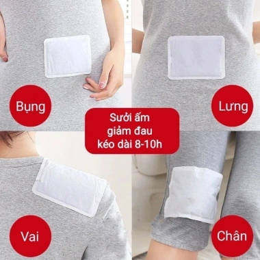 Combo 10 miếng dán giữ nhiệt cho con chuột, bàn chân - Giảm đau bụng kinh, sưởi ấm nhanh, đèn đỏ PAPE8 2 Combo 10 miếng dán giữ nhiệt cho con chuột, bàn chân - Giảm đau bụng kinh, sưởi ấm nhanh, đèn đỏ PAPE8 2