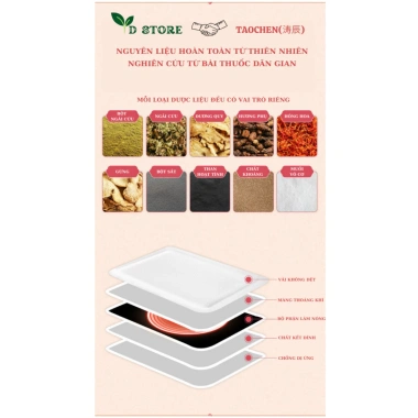 Combo 10 miếng Dán Giữ Nhiệt & Giảm Đau Bụng Kinh - Sưởi ấm mùa đông, giá 62.050₫