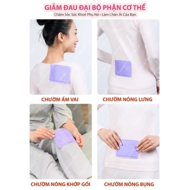Combo 10 miếng Dán Giữ Nhiệt & Giảm Đau Bụng Kinh - Sưởi ấm mùa đông, giá 62.050₫