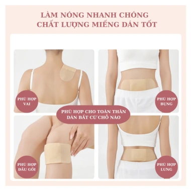 Combo 10 miếng Dán Giữ Nhiệt & Giảm Đau Bụng Kinh - Sưởi ấm mùa đông, giá 62.050₫