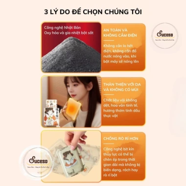 Combo 10 Miếng Giữ Nhiệt Cầm Tay WECAN & SUCESO - Túi Sưởi Ấm Tay Dùng Một Lần, Chống Lạnh, 59.000 VNĐ