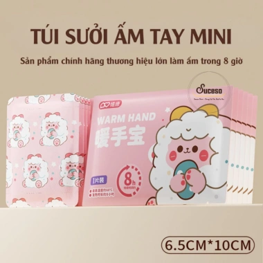 Combo 10 Miếng Giữ Nhiệt Cầm Tay WECAN & SUCESO - Túi Sưởi Ấm Tay Dùng Một Lần, Chống Lạnh, 59.000 VNĐ