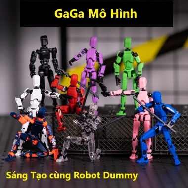 Combo 10 mô hình robot Dummy 13 - phụ kiện thay thế, khớp cổ động linh hoạt, chỉ 45.000₫
