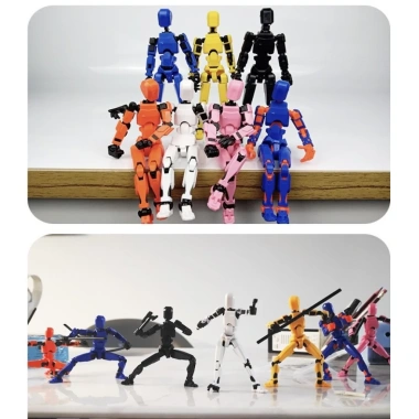 Combo 10 mô hình robot Dummy 13 - phụ kiện thay thế, khớp cổ động linh hoạt, chỉ 45.000₫