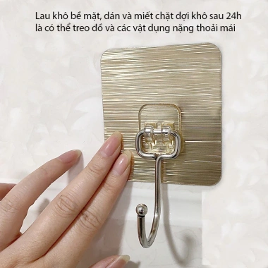 Combo 10 Móc Bạc Dán Tường Inox 304 Siêu Dính Chịu Lực Đa Năng Treo Đồ - 18.899₫