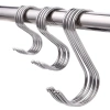 Combo 10 móc chữ S đầu tròn inox, giá sỉ 7.500 - siêu chắc treo quần áo