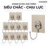 Combo 10 móc dán tường chịu lực dính - Treo đồ không cần khoan, chỉ 18.000đ