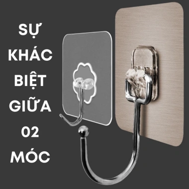 Combo 10 móc dán tường chịu lực dính - Treo đồ không cần khoan, chỉ 18.000đ 3