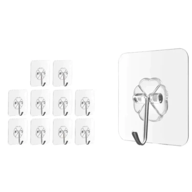 Combo 10 móc dán tường chịu lực dính - Treo đồ không cần khoan, chỉ 18.000đ 10