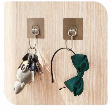 Combo 10 móc dán tường EMOMART inox 304 - keo siêu dính, chịu tới 20kg, chỉ 12.000₫