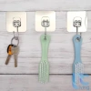 Combo 10 Móc Dán Tường Living C Siêu Bền: Móc Inox & Nhựa Treo Quần Áo Đồ Dùng 4