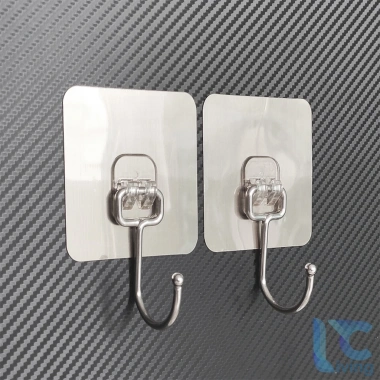 Combo 10 Móc Dán Tường Living C Siêu Bền: Móc Inox & Nhựa Treo Quần Áo Đồ Dùng