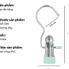 Combo 10 móc kẹp đa năng thép không gỉ, đầu bọc silicon chống tuột, treo quần áo 7