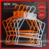 Combo 10 móc mặt gấu treo áo, đầu xoay & không xoay, cam trắng - 33.000 VND