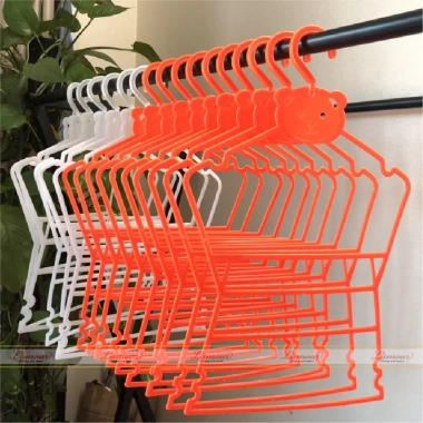 Combo 10 móc mặt gấu treo áo, đầu xoay & không xoay, cam trắng - 33.000 VND 7
