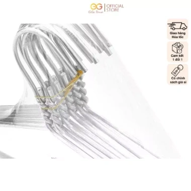 Combo 10 móc nhôm treo quần áo GIGA HOUSE - Chắc chắn, đủ size, tiện lợi, giá ưu đãi