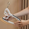 Combo 10 móc treo quần áo chống trượt, đệm cầu vai cao su xoay 360, đa năng nhựa cao cấp, bền chịu nặng - 34.898₫ 3