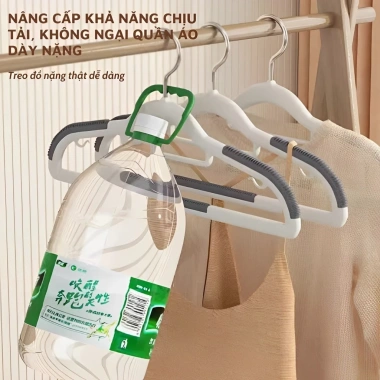 Combo 10 móc treo quần áo chống trượt thông minh xoay 360 độ đa năng nhựa cao cấp siêu bền - 10.000 VND