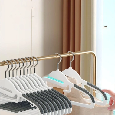 Combo 10 Móc Treo Quần Áo Chống Trượt Xoay 360 Đa Năng Nhựa Bền, Giá 50.000