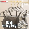 Combo 10 móc treo quần áo trong suốt, đầu móc xoay 360, chống trượt, giá chỉ 39.100₫ 4