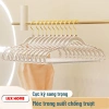 Combo 10 móc treo quần áo trong suốt, đầu móc xoay 360, chống trượt, giá chỉ 39.100₫ 7