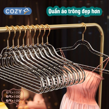 Combo 10 móc treo quần áo trong suốt - xoay 360 độ, chống trượt, giá chỉ 48.000đ 2 Combo 10 móc treo quần áo trong suốt - xoay 360 độ, chống trượt, giá chỉ 48.000đ 2