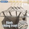 Combo 10 móc treo quần áo trong suốt - xoay 360 độ, chống trượt, giá chỉ 48.000đ 3