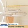 Combo 10 móc treo quần áo trong suốt - xoay 360 độ, chống trượt, giá chỉ 48.000đ 6