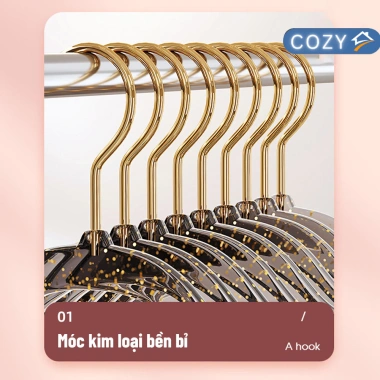 Combo 10 móc treo quần áo trong suốt - xoay 360 độ, chống trượt, giá chỉ 48.000đ 7 Combo 10 móc treo quần áo trong suốt - xoay 360 độ, chống trượt, giá chỉ 48.000đ 7