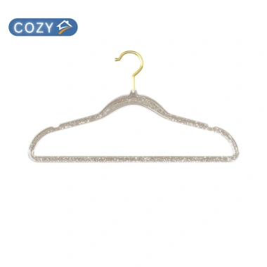 Combo 10 móc treo quần áo trong suốt - xoay 360 độ, chống trượt, giá chỉ 48.000đ