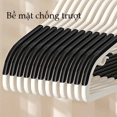 Combo 10 móc treo quần áo xoay 360 chống trượt, cao cấp, chịu trọng nặng, chỉ 53.000₫