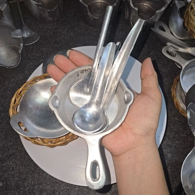 Combo 10 món nhôm mini nấu ăn T001 - Bộ 10 dụng cụ chịu nhiệt, giá ưu đãi 179.000 VND