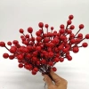 Combo 10 Nhánh Đào Đông giả 12 quả dài 15cm - Trang trí Tết, kết cây, làm sáp, cầu tài lộc - 21.600 VND 10