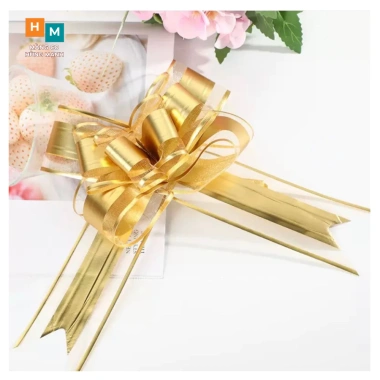 Combo 10 nơ rút von bản to 5cm đẹp sang sịn, trang trí hộp quà, giỏ quà Tết chỉ 32.000đ 6