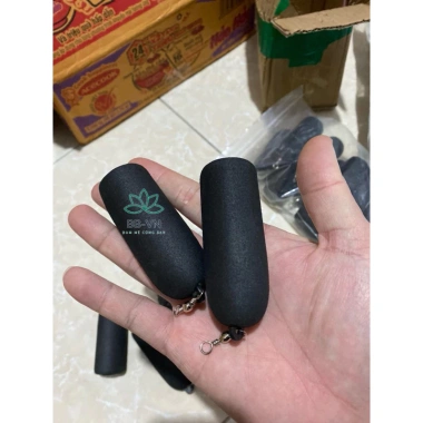 Combo 10 phao xốp và 50 vòng chặn cao su cho lưỡi câu camera - Giá 55.000₫, giảm 13.200₫