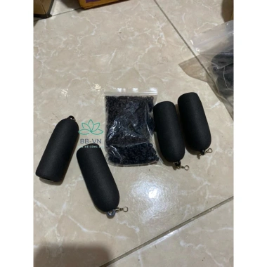 Combo 10 phao xốp và 50 vòng chặn cao su cho lưỡi câu camera - Giá 55.000₫, giảm 13.200₫