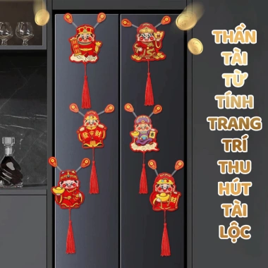 Combo 10 Phụ Kiện Trang Trí Tết 2.026 Nam Châm Thần Tài - Tree Home PK07 52.000