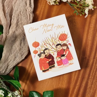 Combo 10 Postcard Tết - Thiệp chúc mừng năm mới, giá ưu đãi 18.000 VND 5