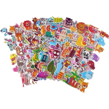 Combo 10 sticker Noel 3D nổi chống nước – siêu nhân ô tô chữ cho bé trai 24.000₫ 8