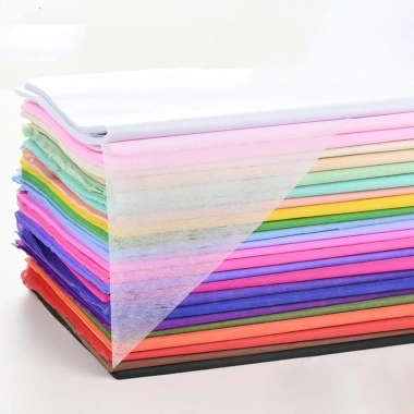 Combo 10 Tập 50 tờ Giấy Mếch Lụa Trơn Đức Hà 041 - Khổ 50x50cm Gói Hoa Giá tốt 3
