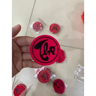 Combo 10 thẻ chữ Phúc Lộc Tết Xuân: Sticker thư pháp trang trí giỏ quà Tết, giá 12.000₫